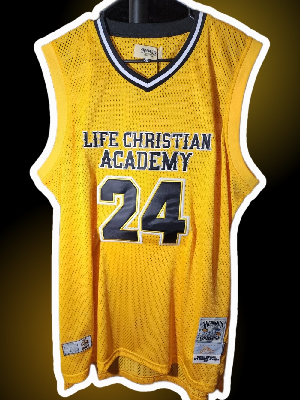 HANSEL EMMANUEL LIFE CHRISTIAN ACADEMY AUTHENTIC BASKETBALL JERSEY Mens Size 3XL